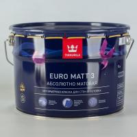 Краска для гостиных и спален Tikkurila Euro Matt 3 матовая 9 л