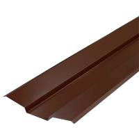 Планка ендовы верхняя Металлпрофиль Pe RAL 8017 76х76х2000мм шоколад