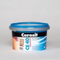Затирка Ceresit CE 40 aquastatic светло-коричневая, 2 кг