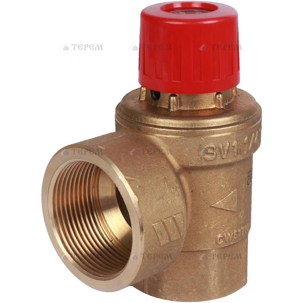Watts  SVH 15-1 1/4"  Предохранительный клапан для систем отопления 1.5 бар