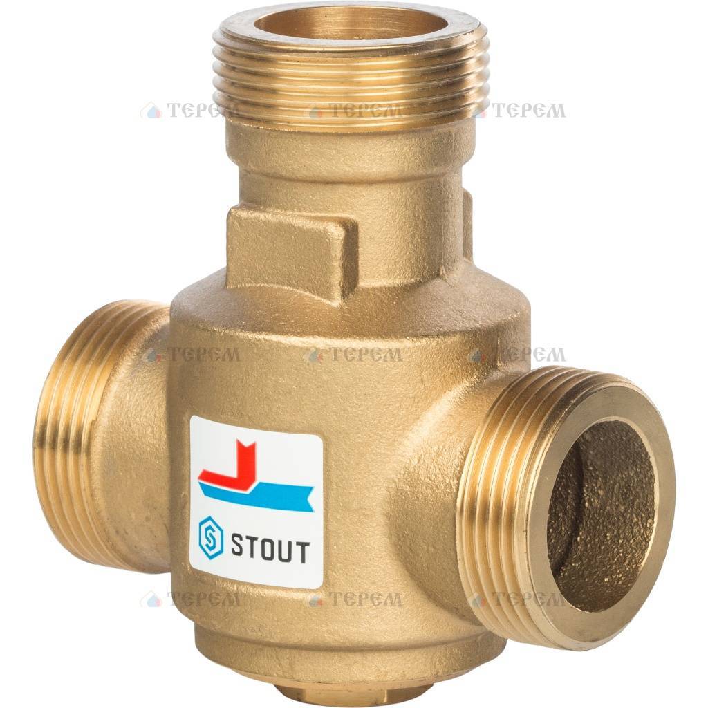 STOUT SVM-0030 Термостатический смесительный клапан G 1)4 1/4 НР  70°С