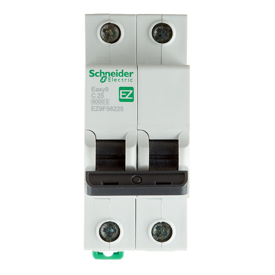 Автоматический выключатель Schneider Electric Easy9 (EZ9F56225) 2P 25А тип С 6 кА 220 В на DIN-рейку