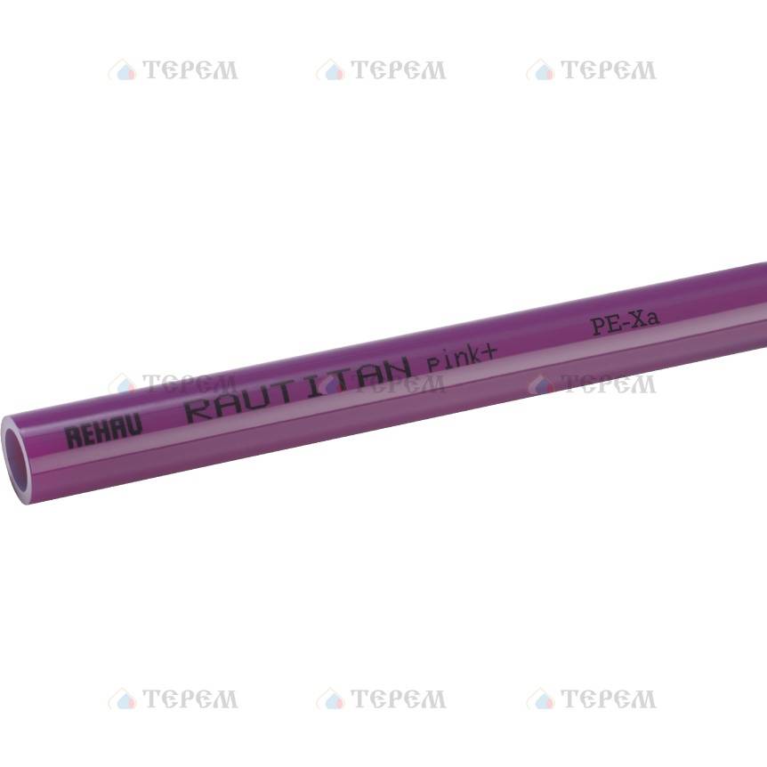 REHAU RAUTITAN pink+ RAUTITAN pink+ труба отопительная 20х2,8 мм, бухта 120 м из сшитого полиэтилена