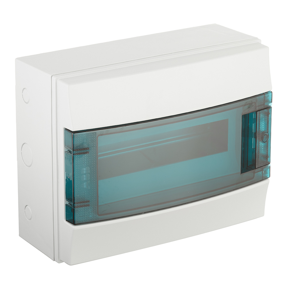 Щит распределительный навесной ABB Mistral65 пластиковый IP65 250х320х155 мм 12 модулей прозрачная дверь