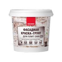 Краска-Грунт фасадная Neomid для плит OSB 3в1 белая 1 кг