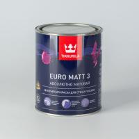 Краска для гостиных и спален Tikkurila Euro Matt 3 матовая 0,9 л