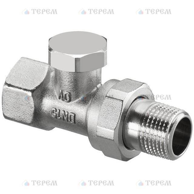 OVENTROP  Combi 2 вентиль на обр. подводку Ду20, 3/4", PN10, из латуни, проходной, никелир.