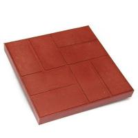 Плитка тротуарная полимерпесчаная 330х330х30 мм красная