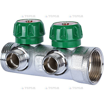 STOUT SMB-6850-011202 коллектор регулирующий 1", 2 отвода 1/2"