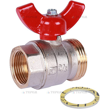 OVENTROP  Шаровой кран с плоским уплотнением, Ду20 G3/4 ВР x G1 НР