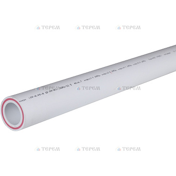Политэк  d=40х6,7 (PN 25) Труба полипропиленовая армированная (стекловолокно) (цвет белый)