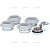 Global  011048 08 3/4 Global KIT 3/4 Присоединительный набор для радиатора (цвет cod.08 grigio argento opaco metallizzato (серый))