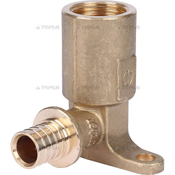 STOUT  Угольник настенный с длинным нарезным патрубком 16-Rp 1/2"