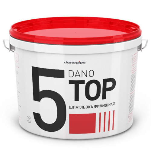 Шпаклевка финишная готовая полимерная Danogips Dano Top 5 10 л (16,5 кг)