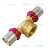 TIEMME  Тройник с внутренней резьбой 16х1/2''x16