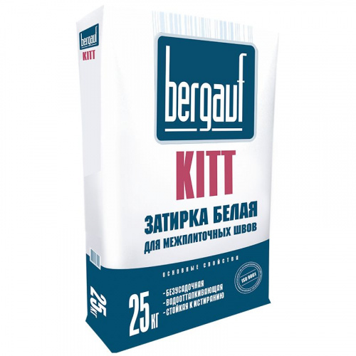 Затирка Bergauf Kitt белая, 25 кг