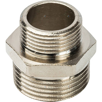 STOUT  Ниппель НН переходной никелированный 1"X3/4