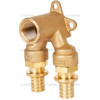 STOUT SFA-0039-001612 STOUT Проточный настенный угольник 16x1/2" для труб из сшитого полиэтилена