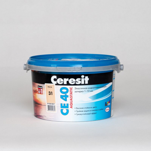 Затирка Ceresit CE 40 aquastatic роса, 2 кг