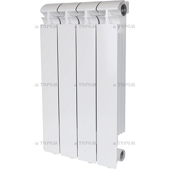 ALPHA 500 4 секций радиатор алюминиевый боковое подключение (белый RAL 9016)