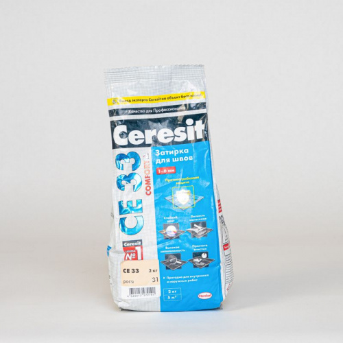 Затирка Ceresit CE 33 comfort роса, 2 кг