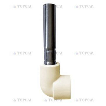 Ekoplastik  ППР подключение к радиатору угольник 20х90° 270мм