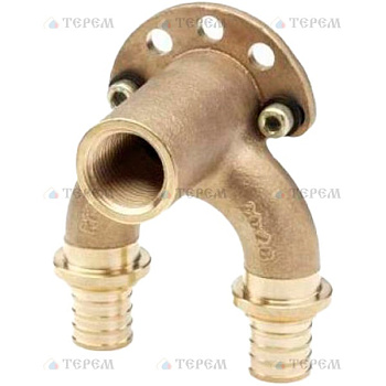 REHAU RAUTITAN Фитинги RAUTITAN Проточный настенный угольник 16/16-Rp 1/2 короткий RX+ для труб из сшитого полиэтилена