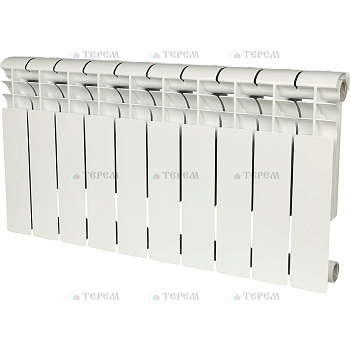ROMMER Profi BM 350 (BI350-80-80-130) Profi BM 350 (BI350-80-80-130) 10 секций радиатор биметаллический (RAL9016)