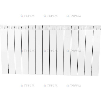 STOUT  STYLE 500 14 секций радиатор биметаллический боковое подключение (белый RAL 9010)