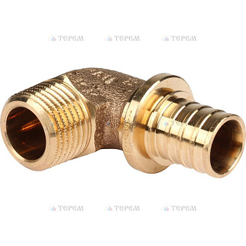 REHAU RAUTITAN Фитинги Угольник-переходник с наружной резьбой 20-R 1/2 RX+ для труб из сшитого полиэтилена аксиальный