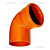 Sinikon Sinikon НПВХ 22140.R(22140.R.B) Sinikon НПВХ Отвод D160 x 87° для нар. канализации