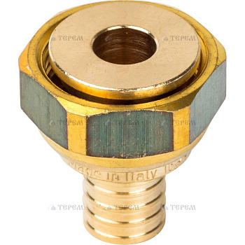 STOUT  Переходник с накидной гайкой 16xG 3/4" для труб из сшитого полиэтилена аксиальный