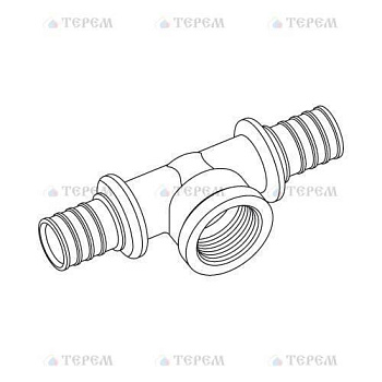 REHAU RAUTITAN RAUTITAN Тройник с внутренней резьбой на боковом проходе 25-Rp3/4-25 для труб из сшитого полиэтилена
