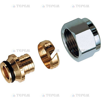 FAR Концовка для труб PEX 16х2, с накидной гайкой 1/2"