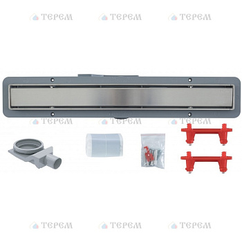 PESTAN 13702510 Betto by Pestan Душевой лоток Betto by Pestan Line 650 Хром матовый/полая под плитку, рамка хром