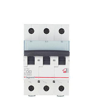 Автоматический выключатель Legrand TX3 (404062) 3P 63А тип С 6 кА 400 В на DIN-рейку